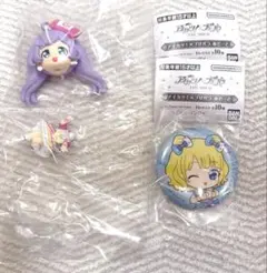アイカツ！×プリパラあそーと　A賞真中らぁら　缶バッジ 南みれぃ