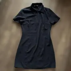 ZARA ザラ　黒 半袖ミニワンピース