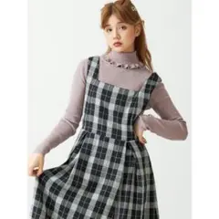 【完売品】メリージェニー フリル リブ タートル ニット パープル 紫 春のサムネイル