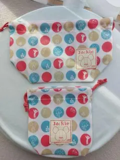 くまのがっこう ランチ巾着セット