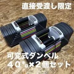 可変式ダンベル40kg 2個セット 受け取り限定 - メルカリ