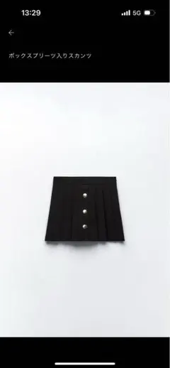 ZARA ボックスプリーツ入りスカンツ(ほぼ未使用)