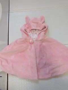 MIKIHOUSE ピンク ベビーポンチョ