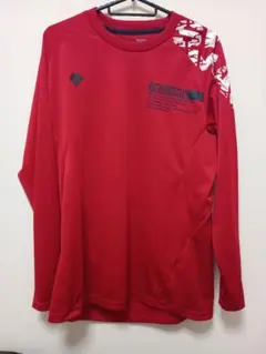DESCENTE 長袖トレーニングシャツ L レッド