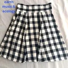 earth music＆ecology スカート　ギンガムチェック