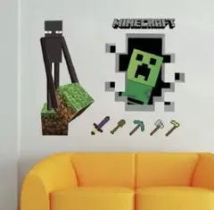 マインクラフト マイクラ ウォールステッカー エンダーマン クリーパー 壁紙