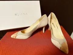 DIANA ベージュ パンプス 23.5センチ【箱無し】