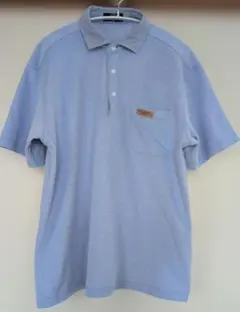 SANTA BARBARA POLO ポロシャツ ブルー ストライプ襟 Ｌのサムネイル