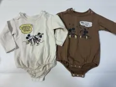 ディズニー ミッキー＆ミニー ロンパース 双子