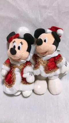 ディズニーシー クリスマス 2008 ミッキー＆ミニー ぬいぐるみバッチ