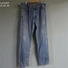 シミあり特価　Levi's 505 レギュラーフィット デニム W32 L34
