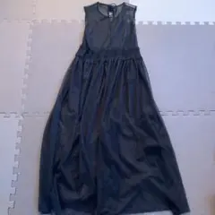 Ray BEAMS メッシュ キャミワンピース ブラック
