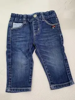 【美品】ダブルＢ　DOUBLE.Ｂデニムパンツ 80