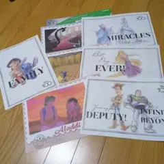 Disney 100周年 アニバーサリーコレクション スケッチアート　７枚