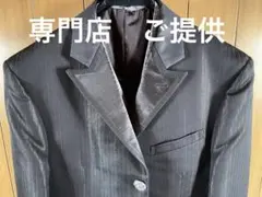 ウェディング用　 新郎タキシードセット　ブラウン　ストライプ　国産