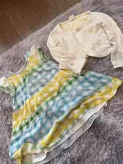 800円　ワンピ＆カーディガン　2着セット