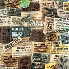 革タグ　112603茶系ランダムcut 70個‼︎ レザー　デニムリメイク