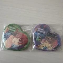 あんスタ 逆先夏目 ハート缶バッジ 2個セット