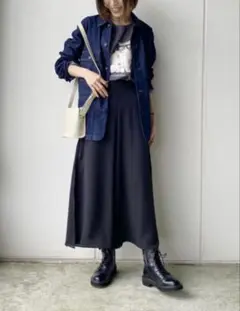 スリット ワイドパンツ