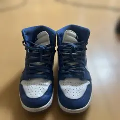 ネイビー/ホワイト ハイカットスニーカー