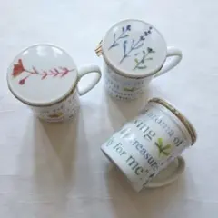ストレーナー付 マグカップ 3個セット 茶こし 新品未使用