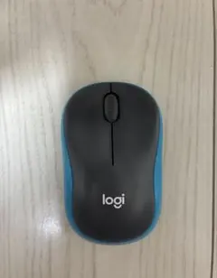 logi M185 ワイヤレスマウス グレー/ブルー