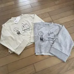 タグ付き新品　チャオパニック　スヌーピー 変型トレーナー　2着セット