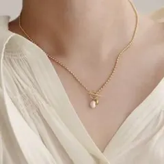 淡水バロックパールネックレス ゴールド MEI+ メイプラス