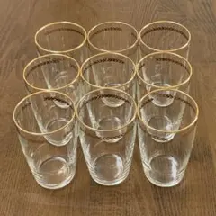 グラス9個セット　昭和レトロ