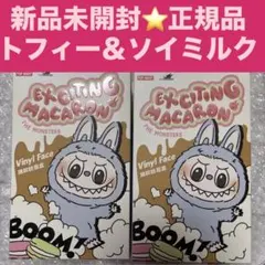 ラブブ マカロンぬいぐるみキーホルダー 新品未開封トフィー＆ソイミルク