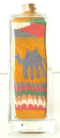 ヨルダン 工芸品 ペトラ遺跡 砂漠の砂で作られた工芸品 サンドボトル