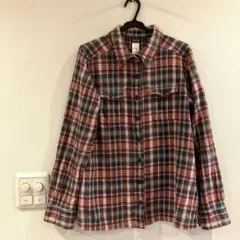 patagonia チェック柄used長袖ネルシャツ ウィメンズ6のサムネイル