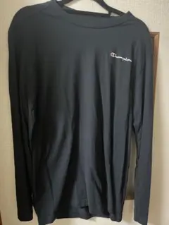 Champion ブラック 長袖カットソー