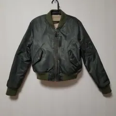 SLY リバーシブルMA-1ジャケット オリーブグリーン