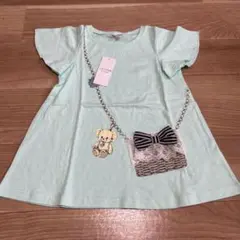 新品未使用　エニィファム　ミントグリーン チュニック 130
