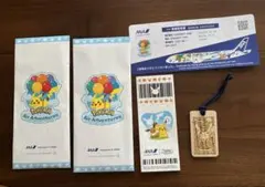 ANA ポケモンジェット 搭乗証明書＆ステッカー&キーホルダーセット