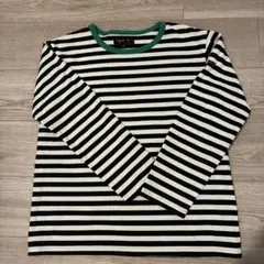 agnis b. ストライプ長袖Tシャツ サイズ2