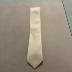 ホワイト 礼服用ネクタイ テクスチャー付き