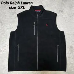 Polo Ralph Lauren フリースベスト XXL ブラック 黒