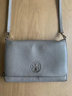 Tory Burch ベージュ ウォレット ショルダーバッグ