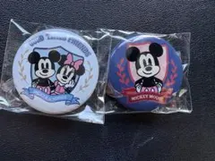 ミッキー・ミニー 缶バッジセット
