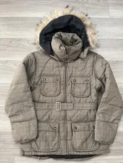 お値下げしました！PYRENEX チェック柄ダウンジャケット 36