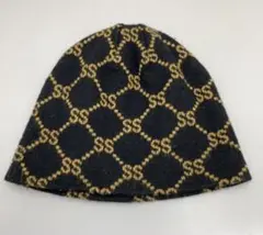 old stussy 90s 00s モノグラム ビーニー ニット帽