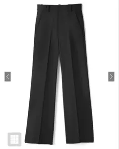 センタープレスストレートパンツ[ai07] ブラック