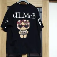 ３Lサイズ ハローキティ とセシルマクビーのコラボ半袖Tシャツ ブラック