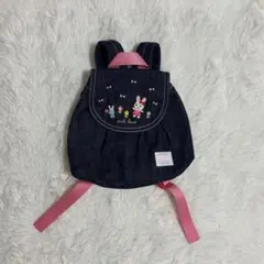miki house デニム　うさぎリュック　女の子　うさこ