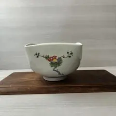 九谷焼 色絵 四方鉢 角鉢 梅　器　花文　金継ぎ用　インテリア