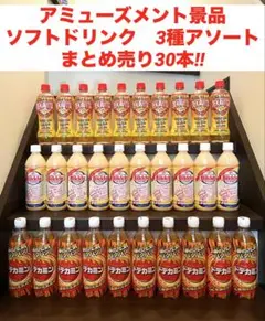 ソフトドリンク　3種アソート　まとめ売り30本‼︎のサムネイル