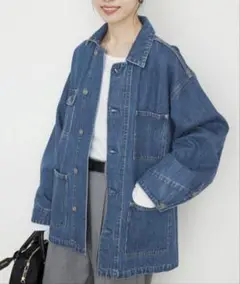 新品　SLOB IENA デニムカバーオール ブルー