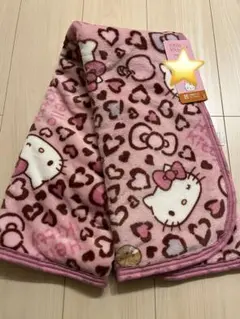 アベイル ハローキティ ヒョウ柄 ひざ掛け ブランケット 70×100㎝